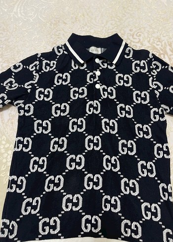 Gucci Desenli Kısa Kollu Polo Tişört - Görsel 3