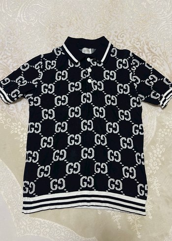 Gucci Desenli Kısa Kollu Polo Tişört - Görsel 2