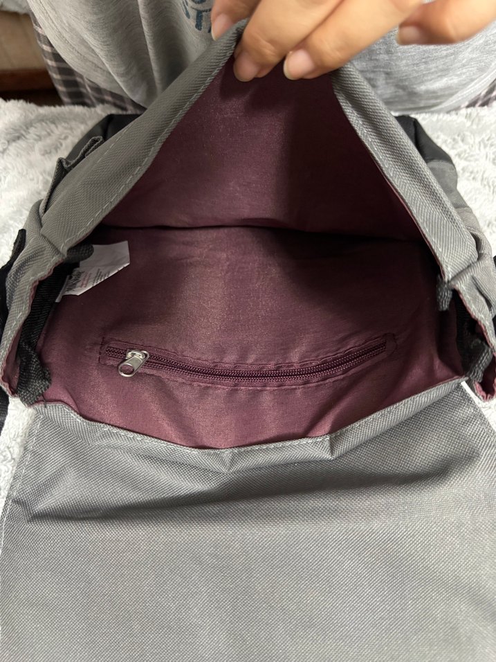 Gri Fermuarlı Erkek Omuz Çantası - Görsel 4