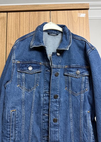 Mavi Düğmeli Kadın Denim Ceket - Görsel 3