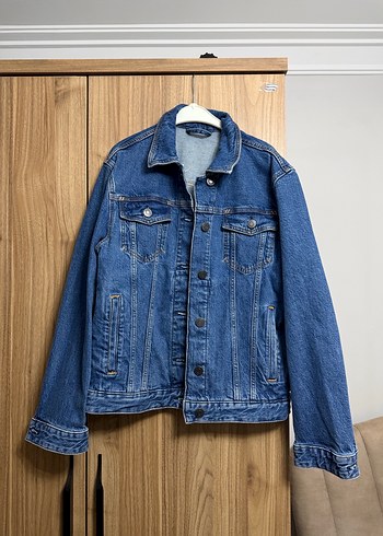 Mavi Düğmeli Kadın Denim Ceket - Görsel 2