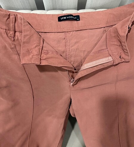 LC Waikiki Gül kurusu tensel kumaş pantolon