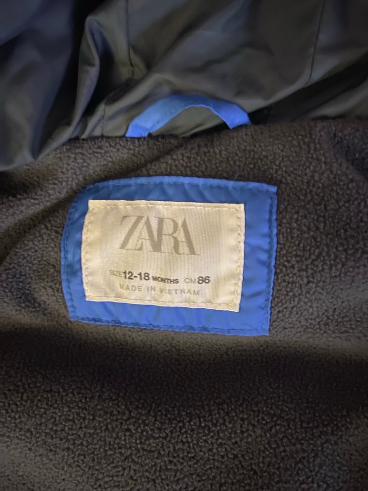 Mavi Kapüşonlu Erkek Çocuk Yelek - Görsel 2