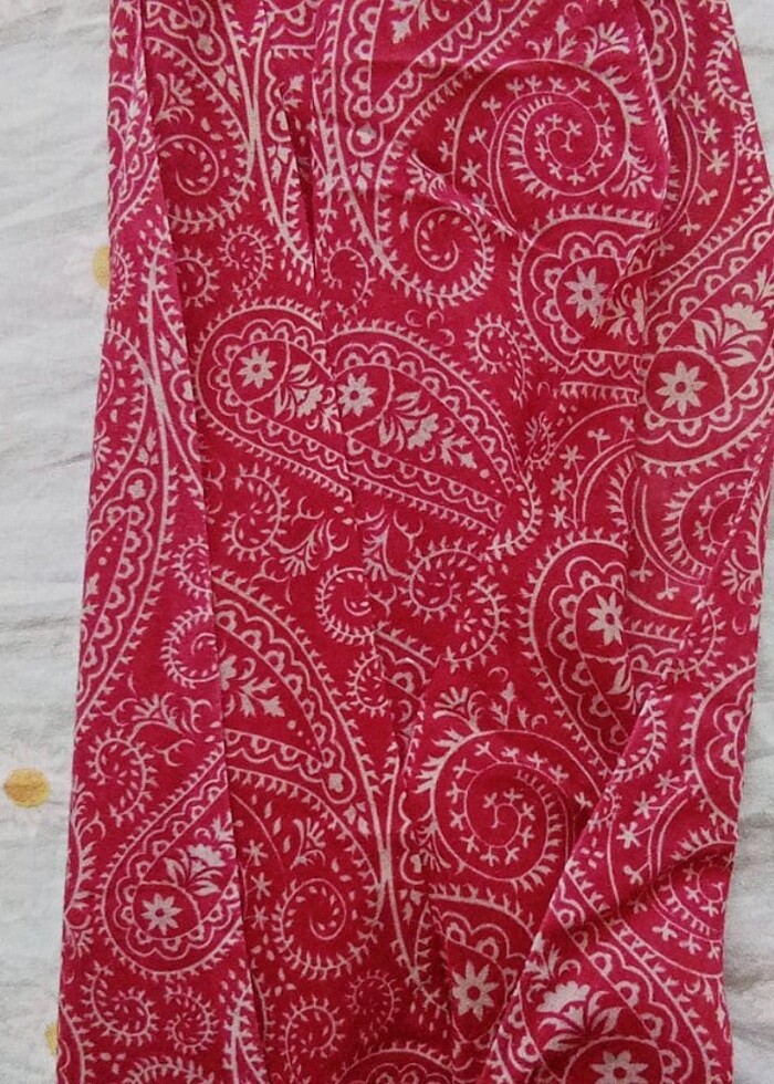 Yazlık ince etnik desenli şal  - Görsel 2