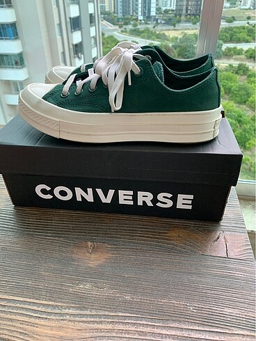 38 Beden yeşil Renk converse chuck 70