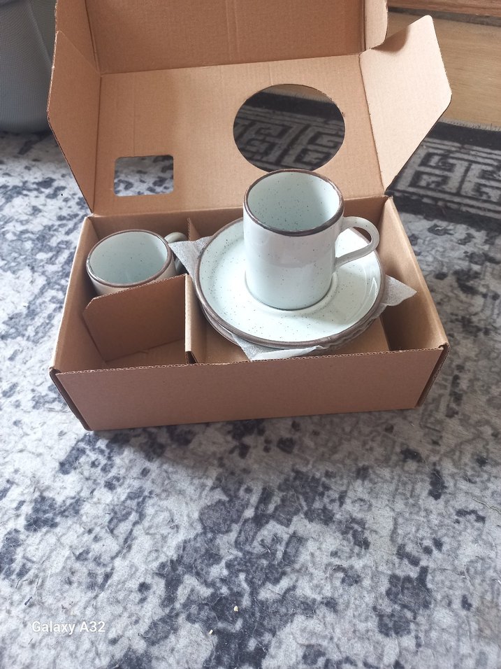 2'li Bej Kahve Fincan Seti - Görsel 2