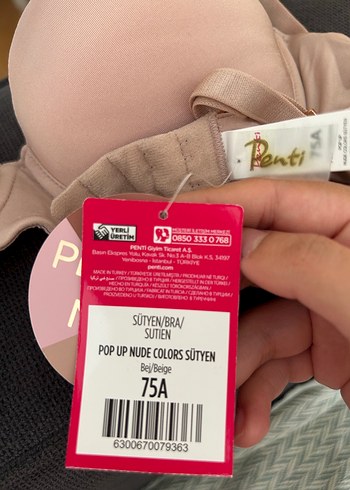 Bej Düz Desen Normcore Sütyen - Görsel 4