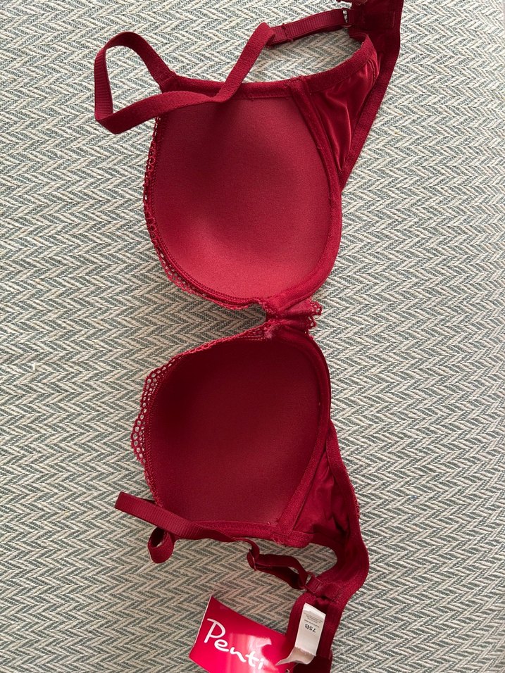 Bordo Desenli Bohem Sütyen - Görsel 3