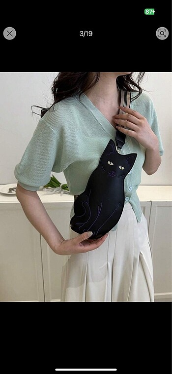 Beden Gotik kedi çanta