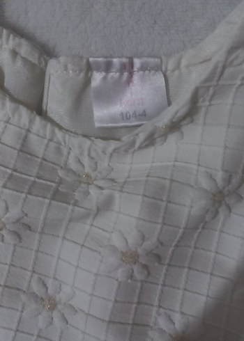 Kız Çocuk papatyali Pileli Elbise - Görsel 2