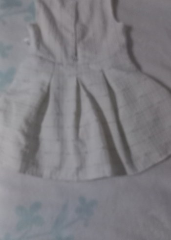 Kız Çocuk papatyali Pileli Elbise - Görsel 3