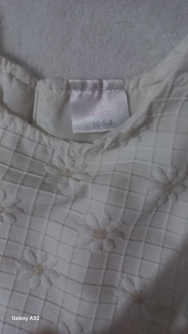 Kız Çocuk papatyali Pileli Elbise - Görsel 2