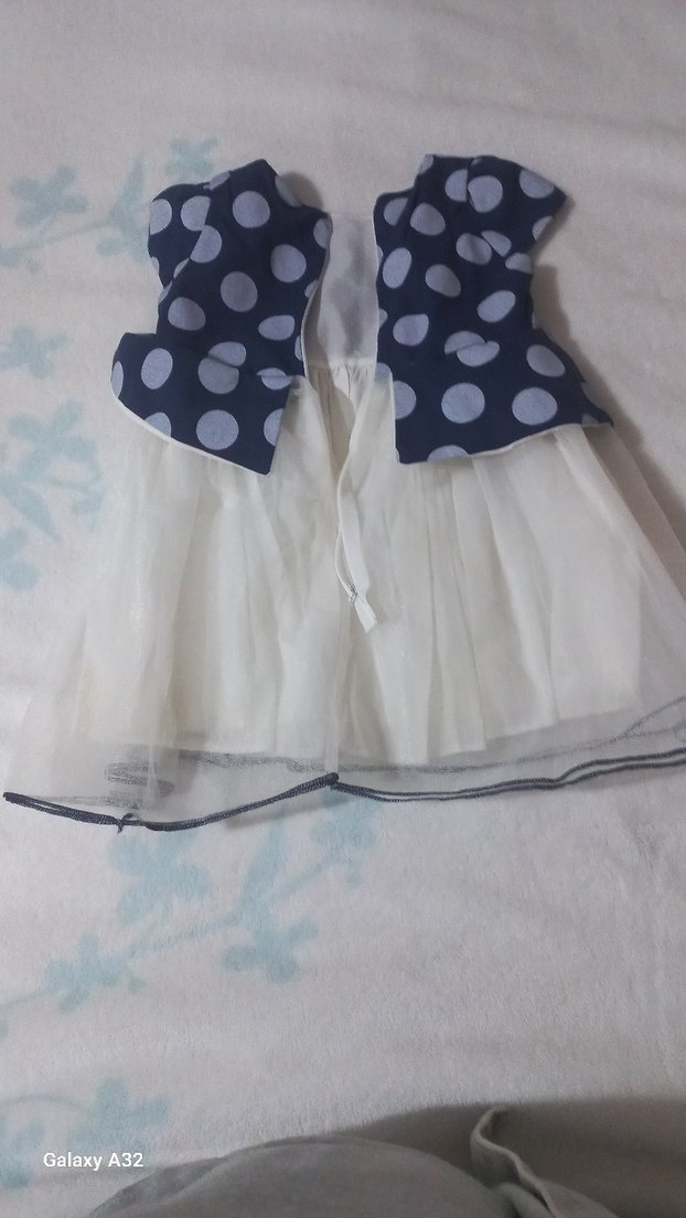 Puantiye Desenli Kız Çocuk Elbisesi - Görsel 2