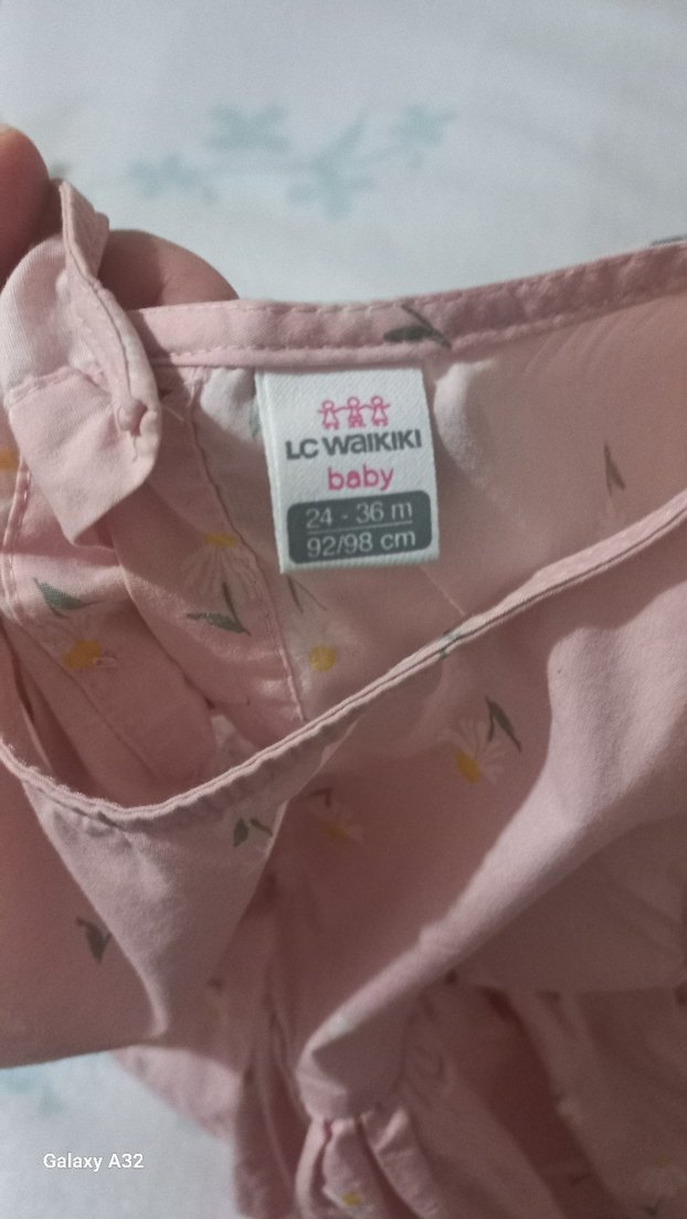 Kız Çocuk Pembe Kolsuz Elbise(24-36 ay) - Görsel 3