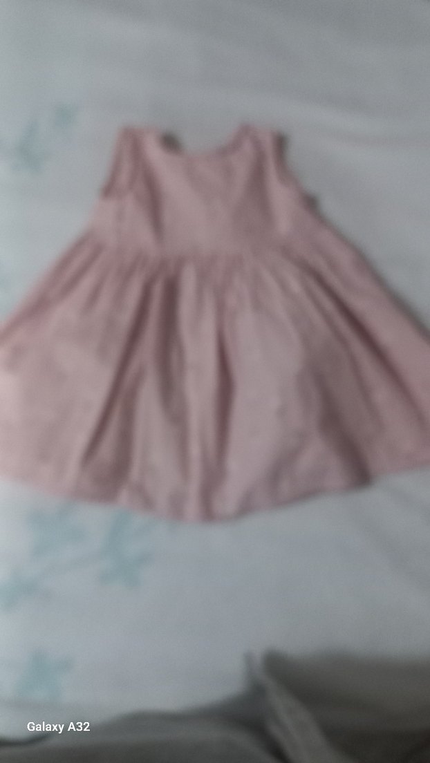 Kız Çocuk Pembe Kolsuz Elbise(24-36 ay) - Görsel 2