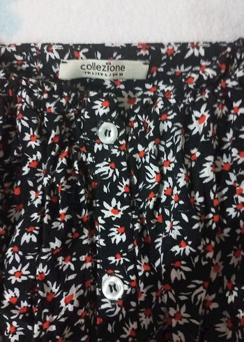 küçük çiçekli,Renkli Uzun Elbise - Görsel 2