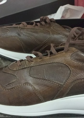 Kahverengi Parlak Bağcıklı erkek ayakkabi (beymen )43 - Görsel 2