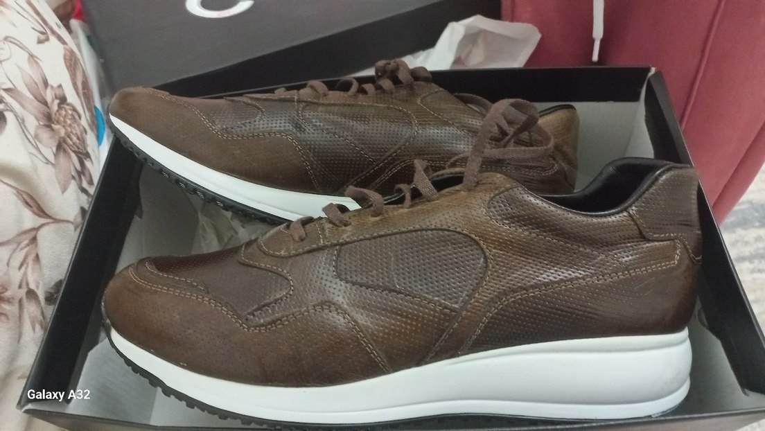 Kahverengi Parlak Bağcıklı erkek ayakkabi (beymen )43 - Görsel 2