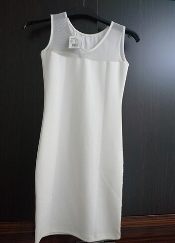Tozlu Beyaz elbise
