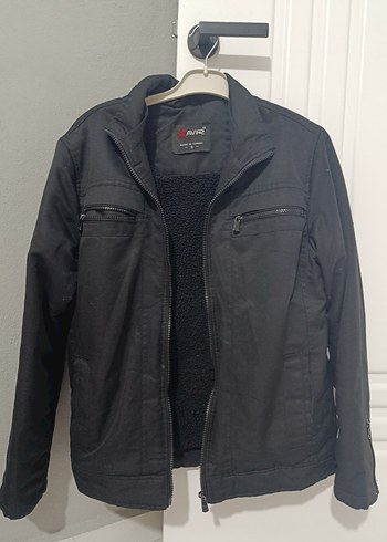 AVR Siyah Fermuarlı Erkek Ceket - Görsel 3