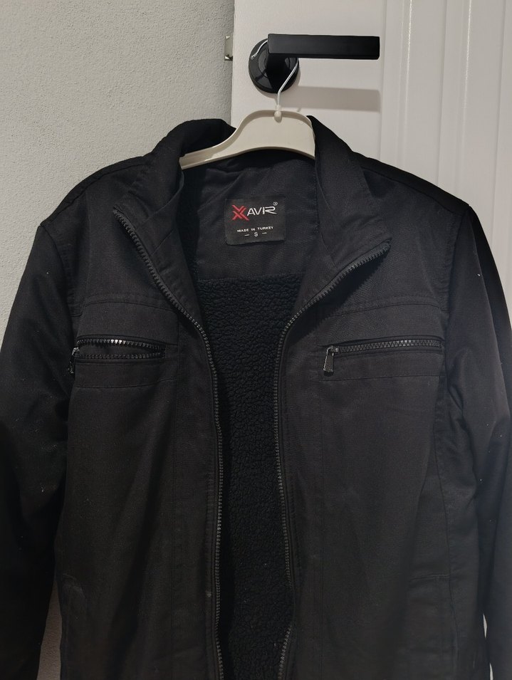 AVR Siyah Fermuarlı Erkek Ceket - Görsel 2
