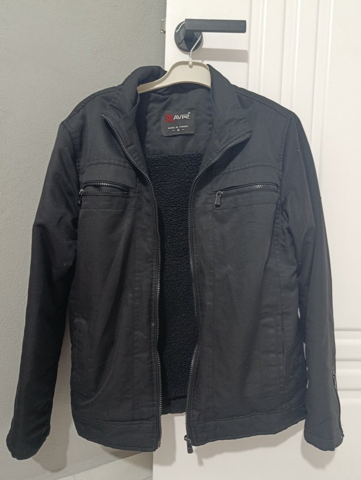 AVR Siyah Fermuarlı Erkek Ceket - Görsel 3