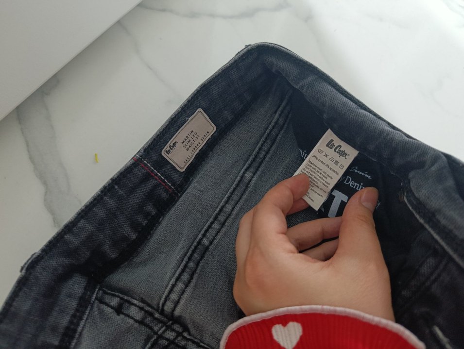 Siyah erkek Regular Fit Sokak Tarzı Jean - Görsel 3