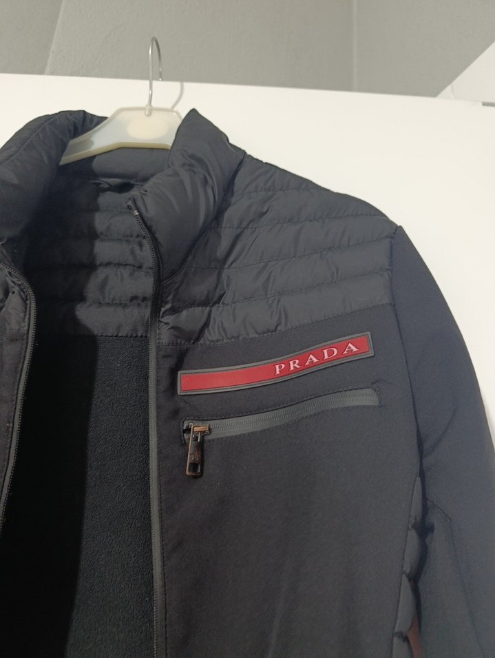 siyah prada erkek mont ceket - Görsel 2