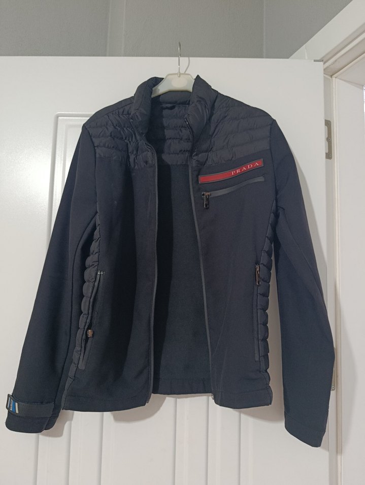 siyah prada erkek mont ceket - Görsel 3