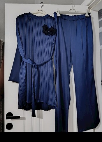 Piliseli Lacivert Tunik - Görsel 4