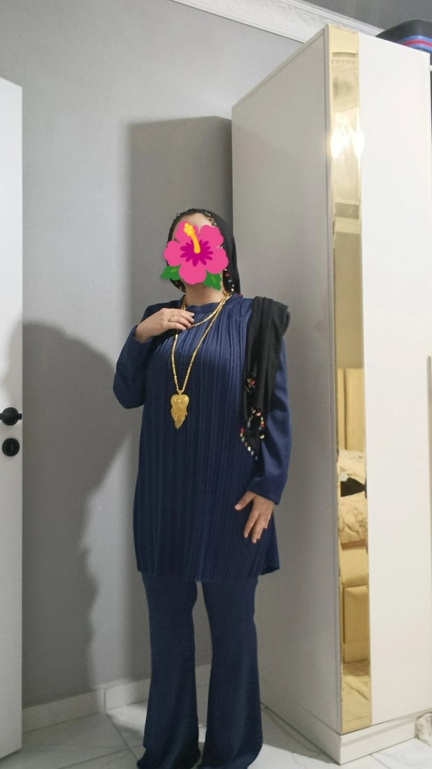 Piliseli Lacivert  Tunik - Görsel 2