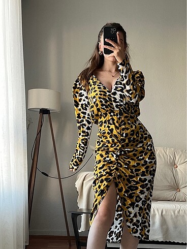 Leopar elbise