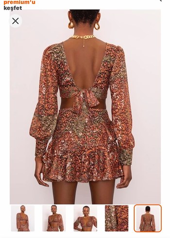 Dantel Detaylı Yılan Desenli V Yakalı Kadın Crop Top - Görsel 3