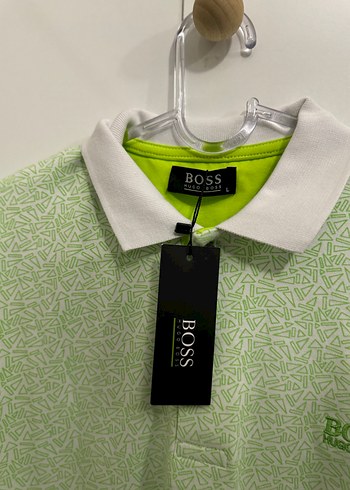 Yeşil Desenli Kısa Kollu Polo Yaka Tişört - Görsel 2