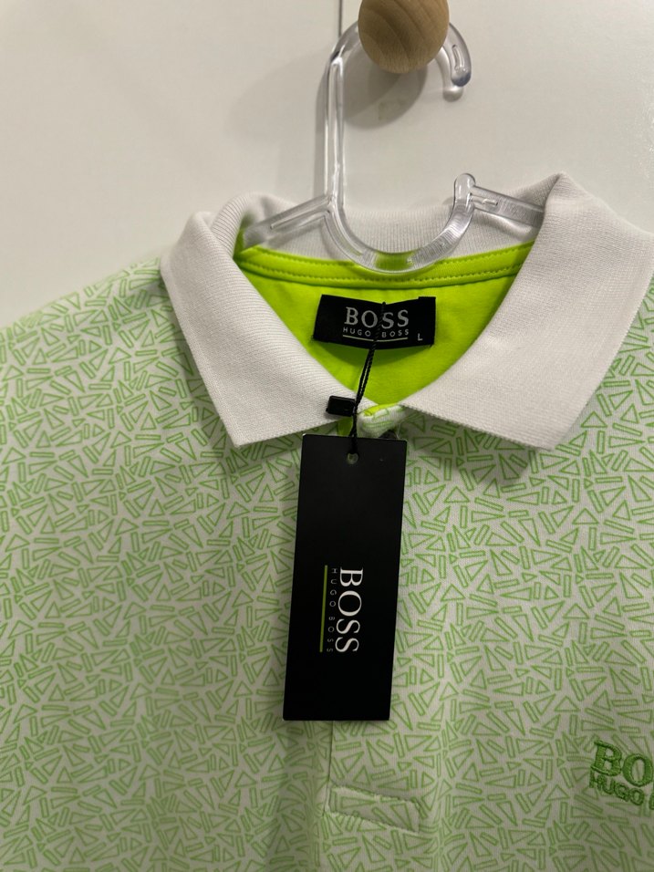 Yeşil Desenli Kısa Kollu Polo Yaka Tişört - Görsel 2