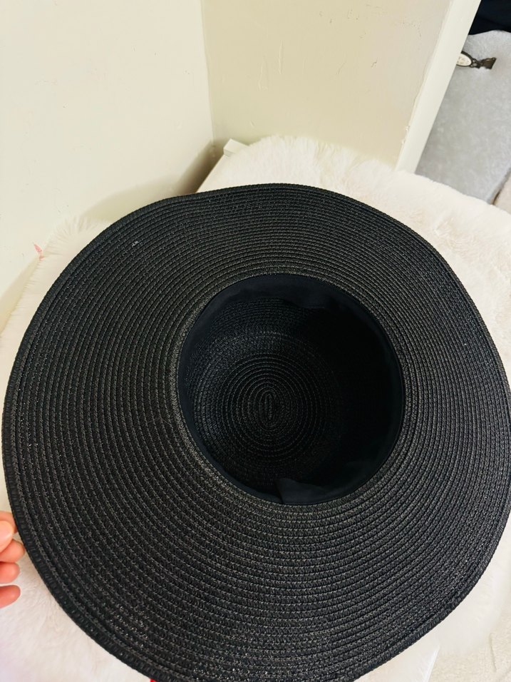 İncili  Siyah Kadın şapka - Görsel 4