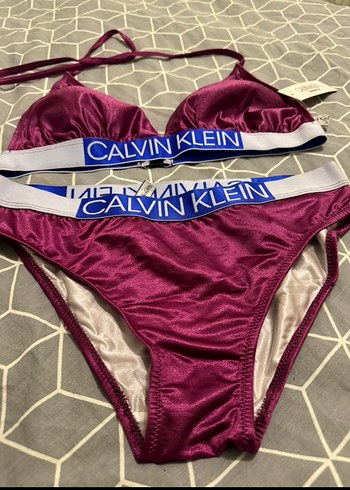 Calvin Klein Mor Straplez Bikini Takımı - Görsel 2