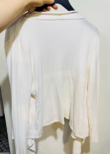 Kadın Beyaz Salaş Midi Hırka - Görsel 3