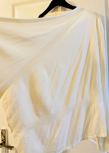 Kadın Beyaz Salaş Midi Hırka - Görsel 4