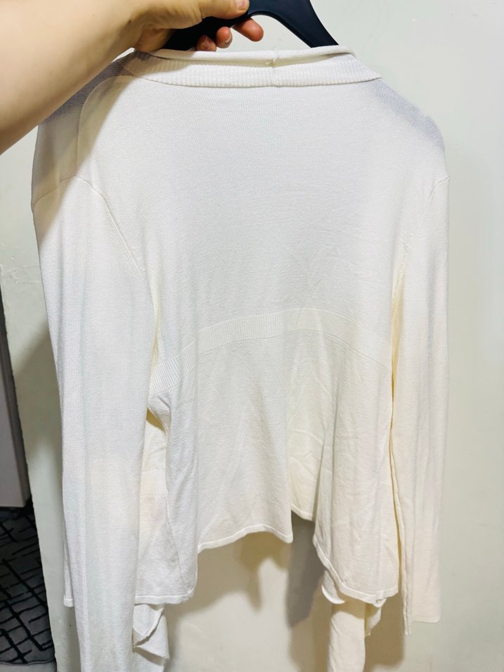 Kadın Beyaz Salaş Midi Hırka - Görsel 3