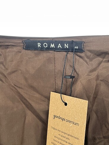 40 Beden kahverengi Renk Roman Marka Blazer %70 İndirimli.