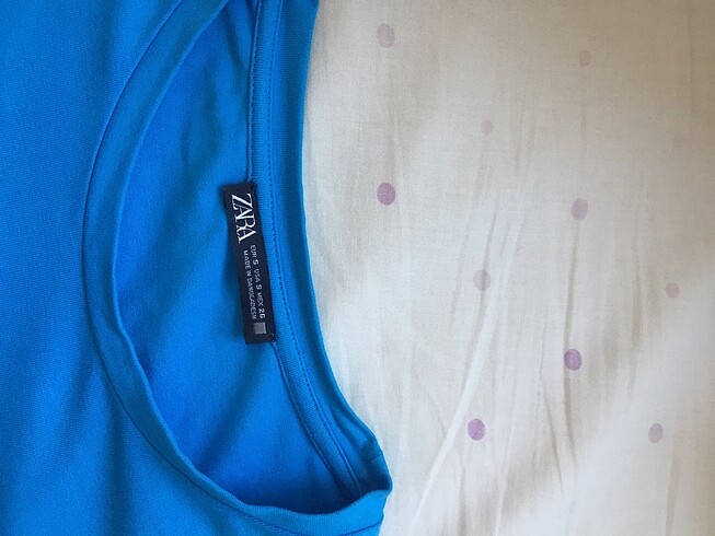 xs Beden mavi Renk Zara crop tişört