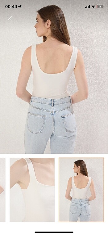 xs Beden beyaz Renk trendyolmilla askılı body