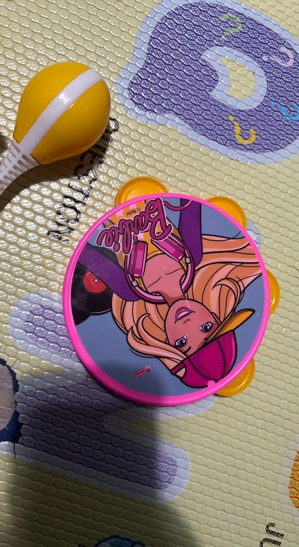 Renkli Sarı Marakas ve Tef Çocuk Oyuncağı - Görsel 3