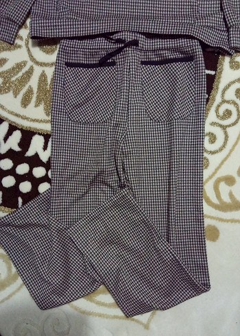 Gri çocuk Örme Uzun Kollu Pijama ikili Takımı - Görsel 2