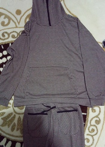 Gri çocuk Örme Uzun Kollu Pijama ikili Takımı - Görsel 3