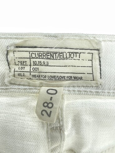 28 Beden beyaz Renk Current Elliot Jean / Kot %70 İndirimli.