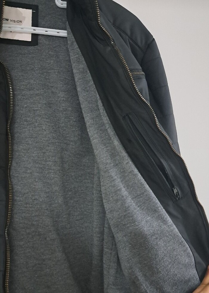 Siyah erkek mont  - Görsel 4