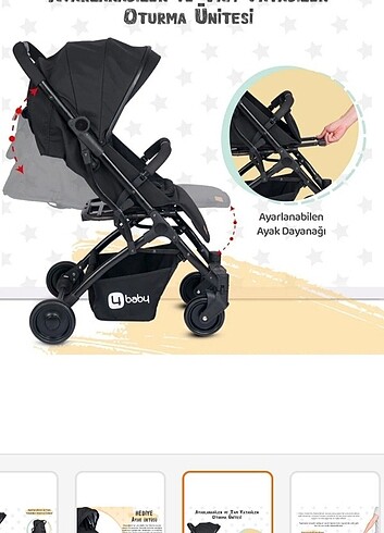 4baby kabin boy bebek arabasi - Görsel 5