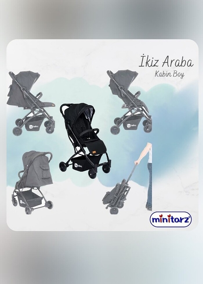 4baby kabin boy bebek arabasi - Görsel 2